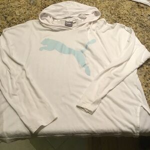 Puma women’s hoodie slip on shirt with long sleeves